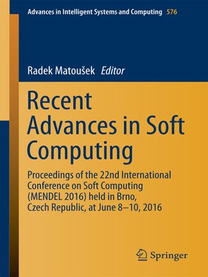 cover image of Recent Advances in Soft Computing